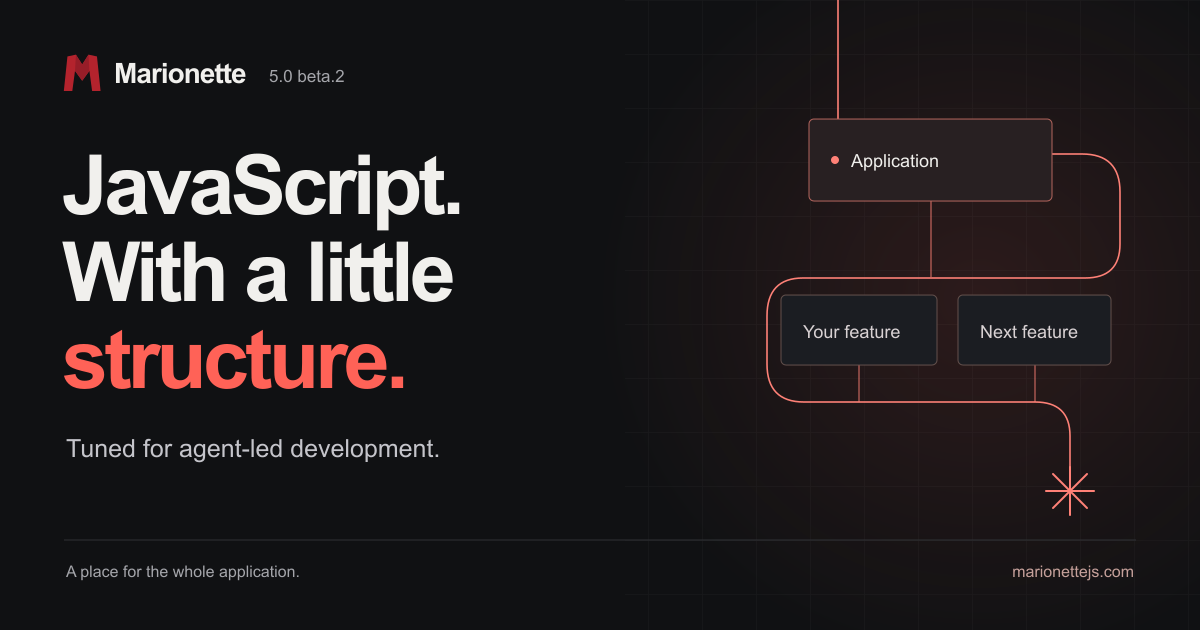 Marionette — Build JavaScript applications with explicit structure, ownership, and lifecycles. Tuned…